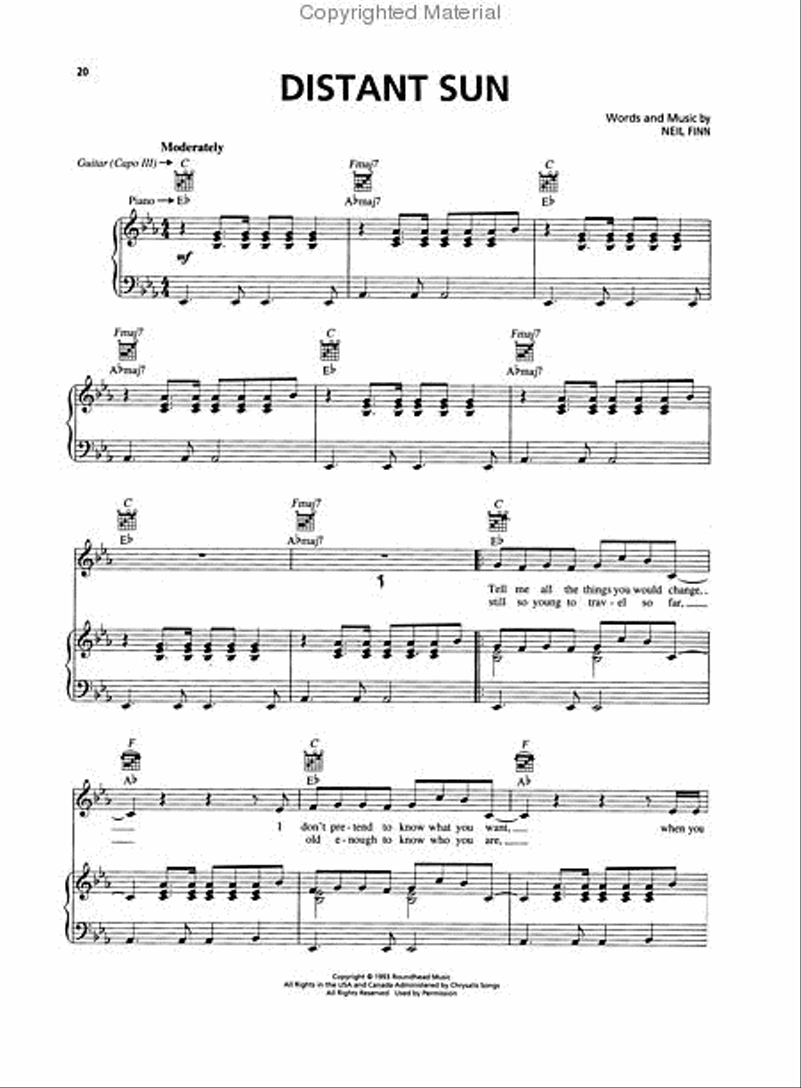 Best of Crowded House Best of Crowded House Piano, Vocal, Guitar scores gallery preview page 4