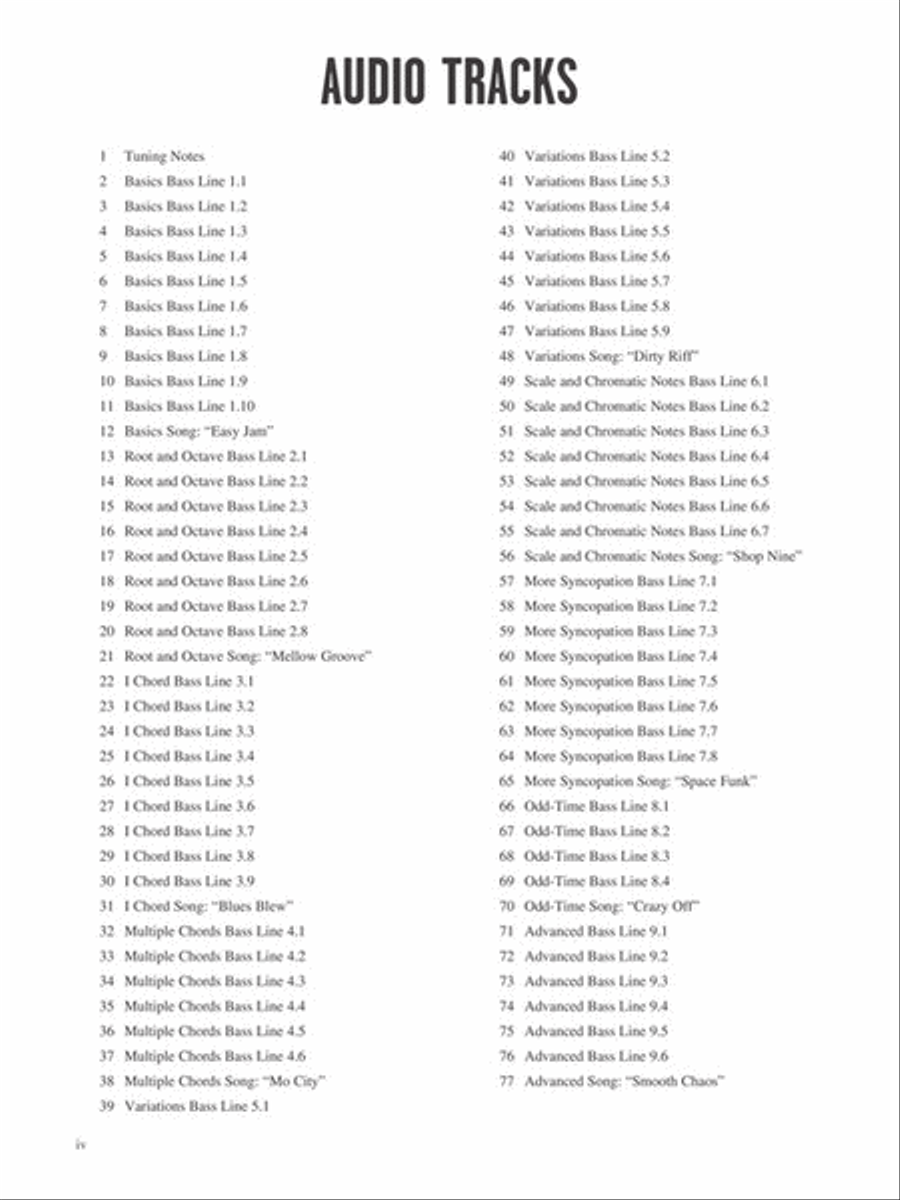 Fingerstyle Funk Bass Lines Electric Guitar scores gallery preview page 3