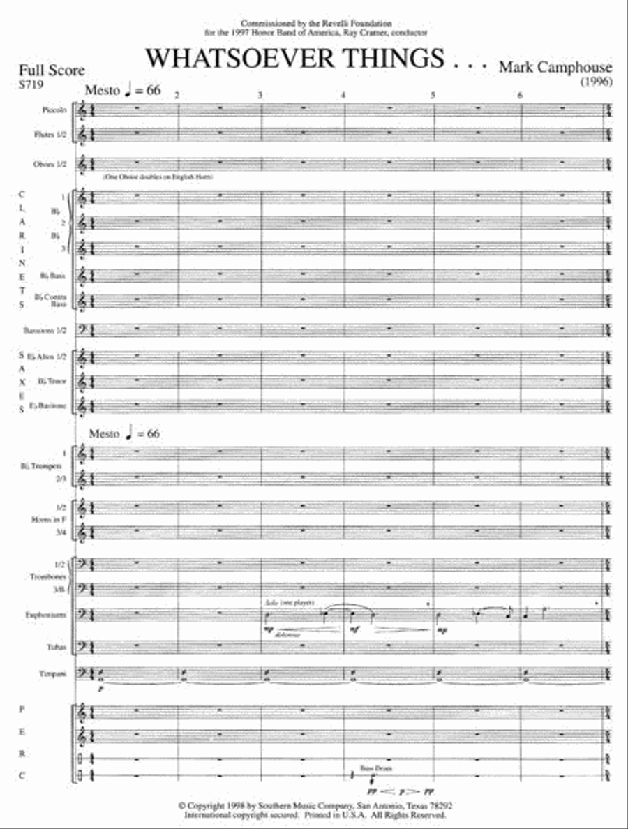 Whatsoever Things Whatsoever Things Concert Band scores gallery preview page 2