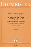 Konzert Nr. 15 für Kontrabass und Orchester D-Dur / KlA