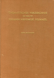 Verzeichnis der Werke J. N. Hummels. Ln.