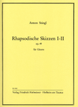 Rhapsodische Skizzen I - II , op. 49