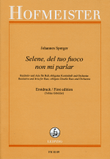 „Selene, del tuo fuoco non mi parlar / Partitur