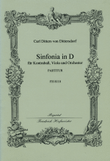 Sinfonia in D für Kontrabass, Viola und Orchester / Partitur