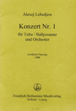 Konzert Nr. 1 für Tuba (Bassposaune) und Orchester / Partitur