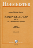 Konzert (Nr. 2) D-Dur für Kontrabass und Orchester (T2) / Partitur