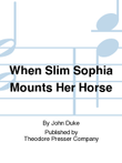 When Slim Sophia Mounts Her Horse
