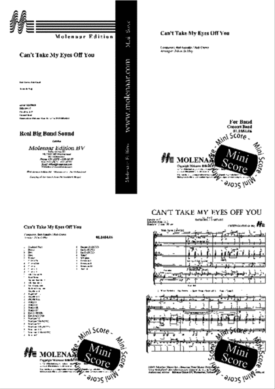 Can't take my Eyes off You Big Band scores gallery preview page 2