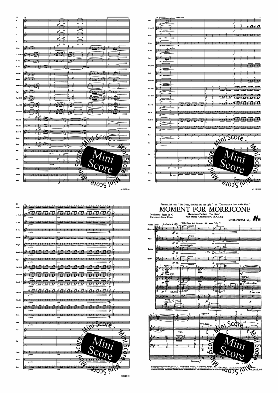 Moment for Morricone by Ennio Morricone Mixed Choir - Sheet Music page 8