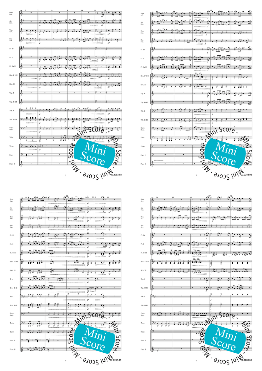 Jurassic Park by John Williams Fanfare Band - Sheet Music page 3