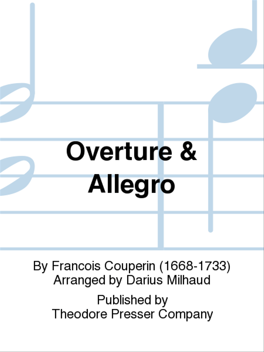 Overture & Allegro Orchestra scores gallery preview page 1