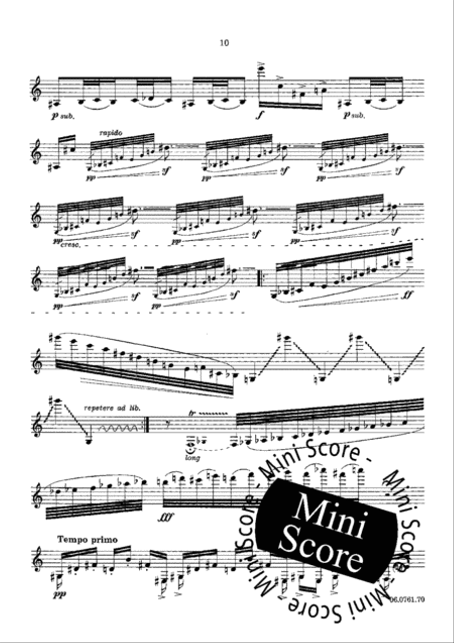Sonate our Clarinette Solo Clarinet Solo scores gallery preview page 12