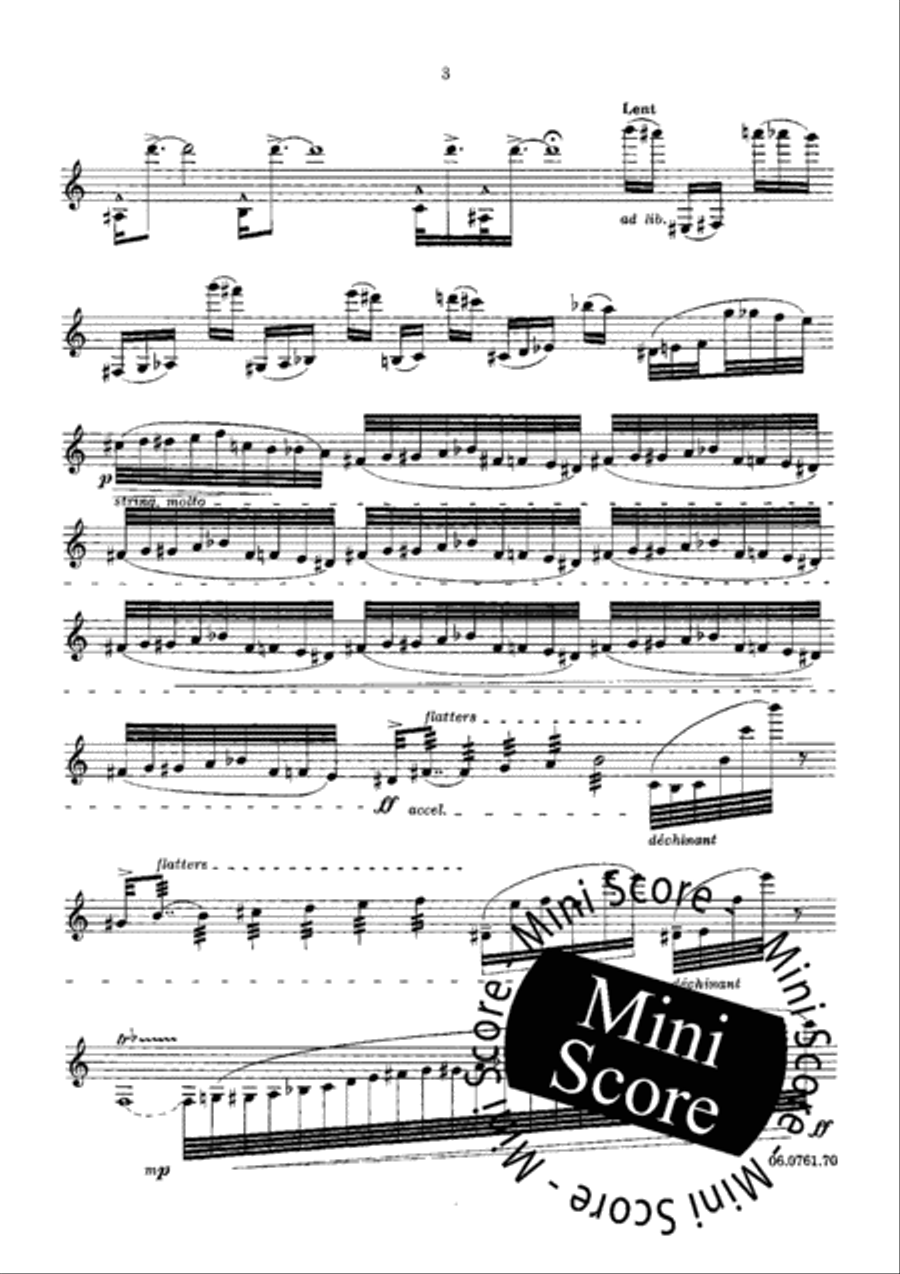 Sonate our Clarinette Solo Clarinet Solo scores gallery preview page 5