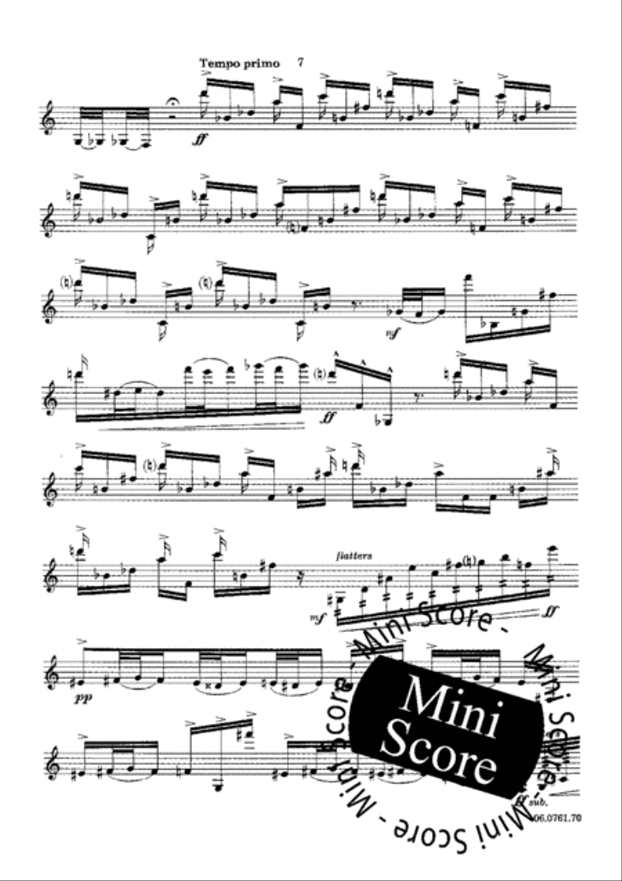 Sonate our Clarinette Solo Clarinet Solo scores gallery preview page 9