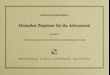 Deutsches Proprium fur die Adventszeit