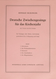 Seckinger, Deutsche Zwischengesange fur das Kirchenjahr