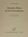 Deutsche Messe fur die Verstorbenen