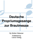 Deutsche Propriumsgesänge zur Brautmesse mini preview