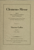 Missa in honorem St. Clementis