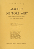 Kronberg: Funfzehn Adventslieder
