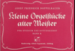 Kleine Orgelstucke alter Meister II