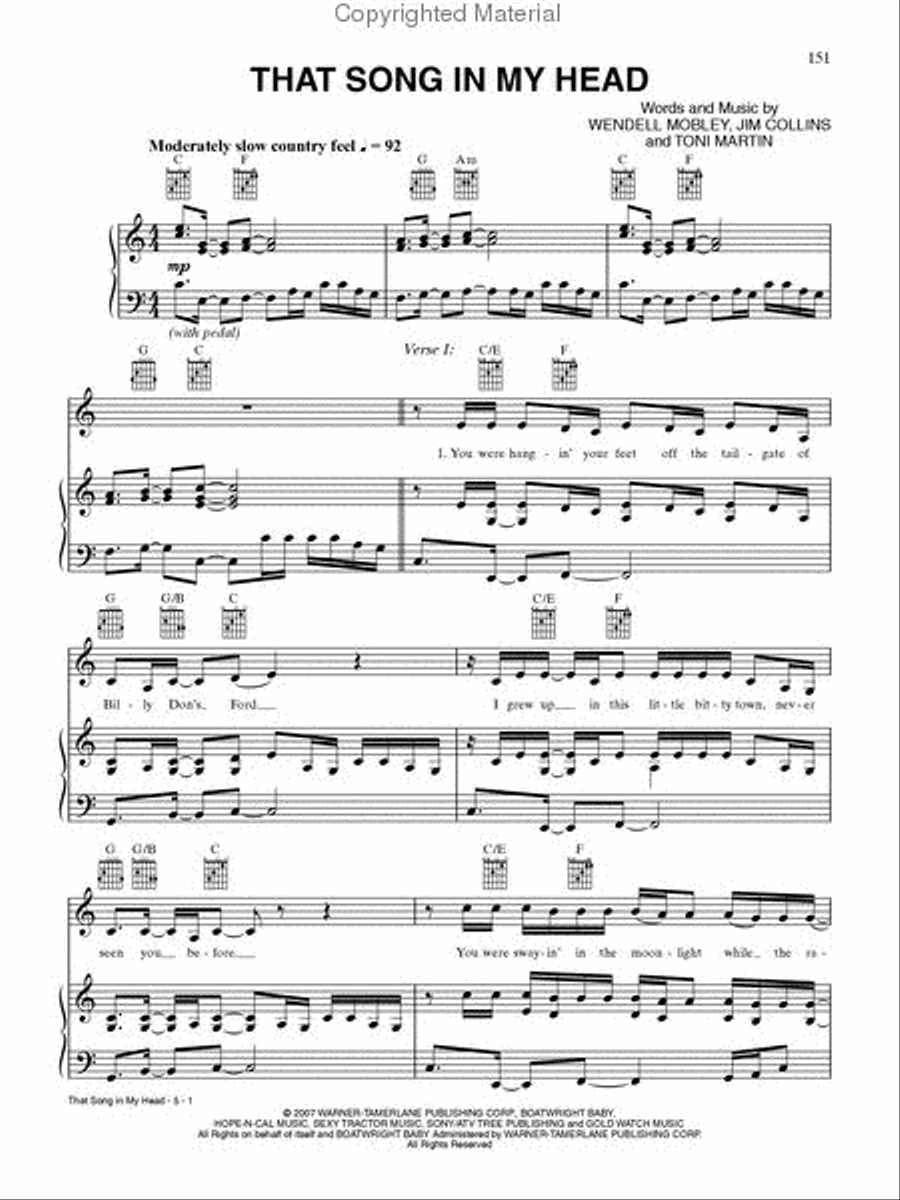 2008 Greatest Country Hits Piano, Vocal, Guitar scores gallery preview page 2