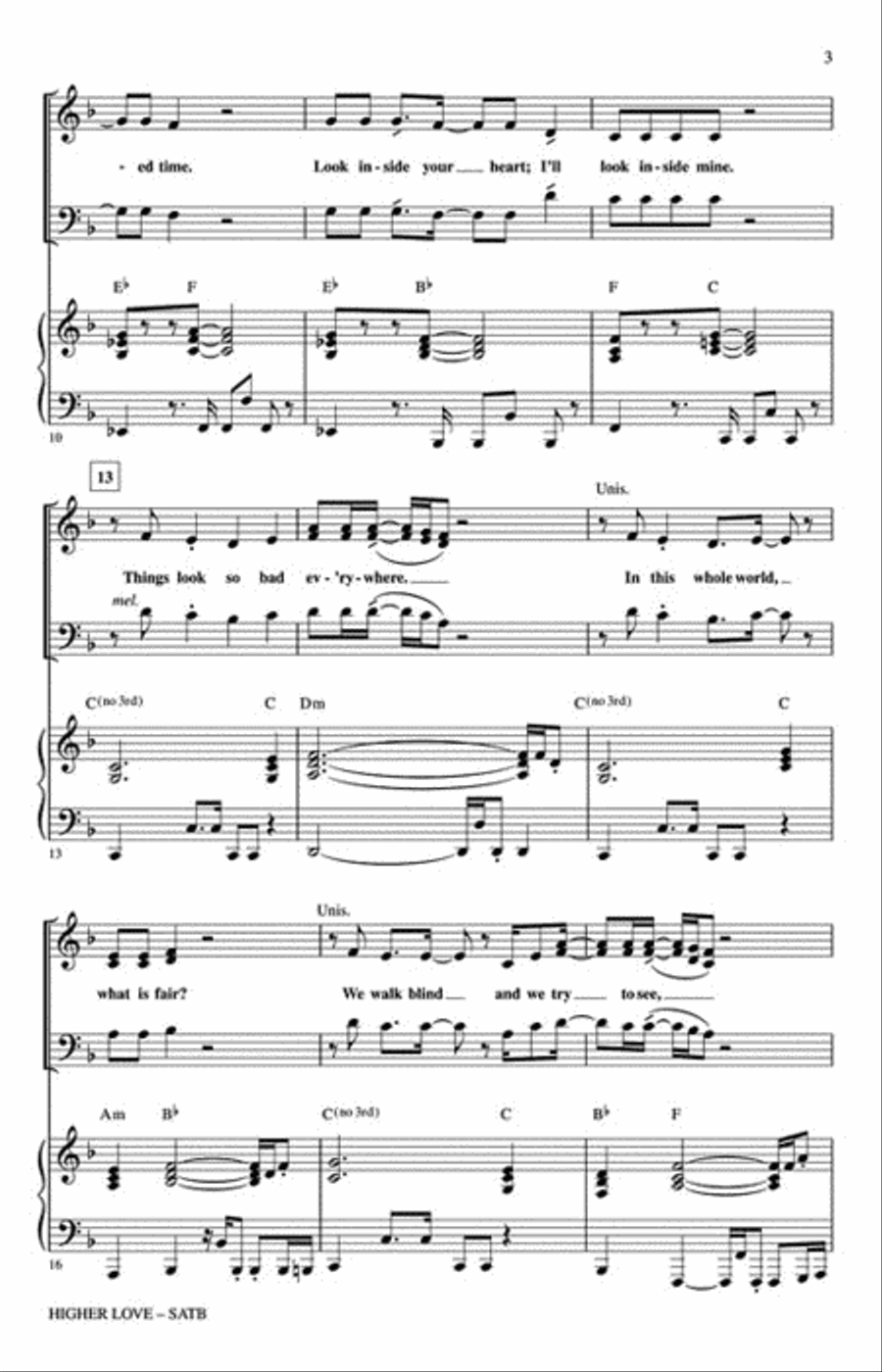 Higher Love Higher Love 4-Part scores gallery preview page 3