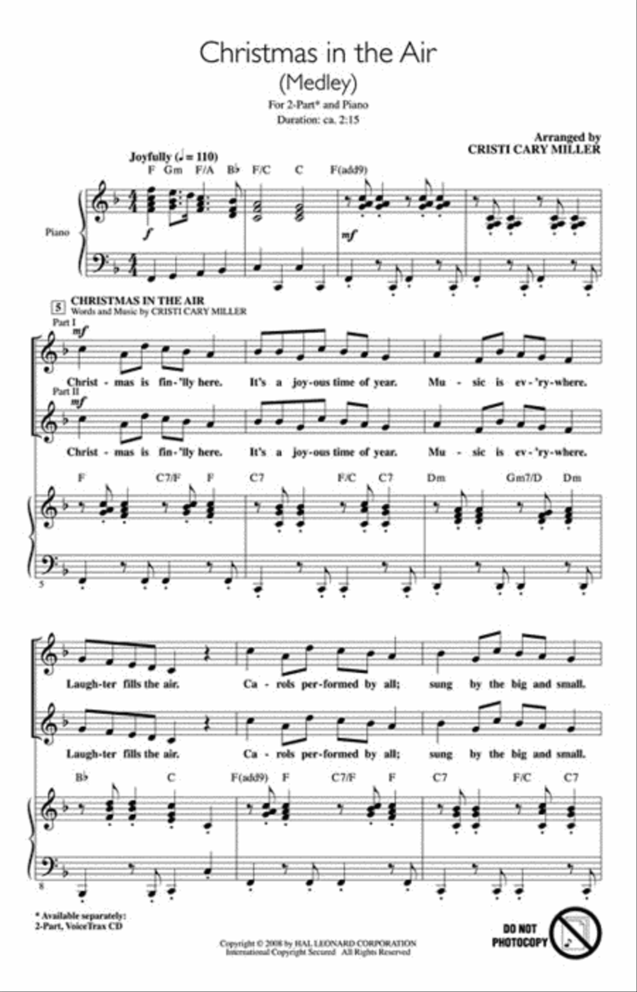 Christmas in the Air Christmas in the Air 2-Part scores gallery preview page 2