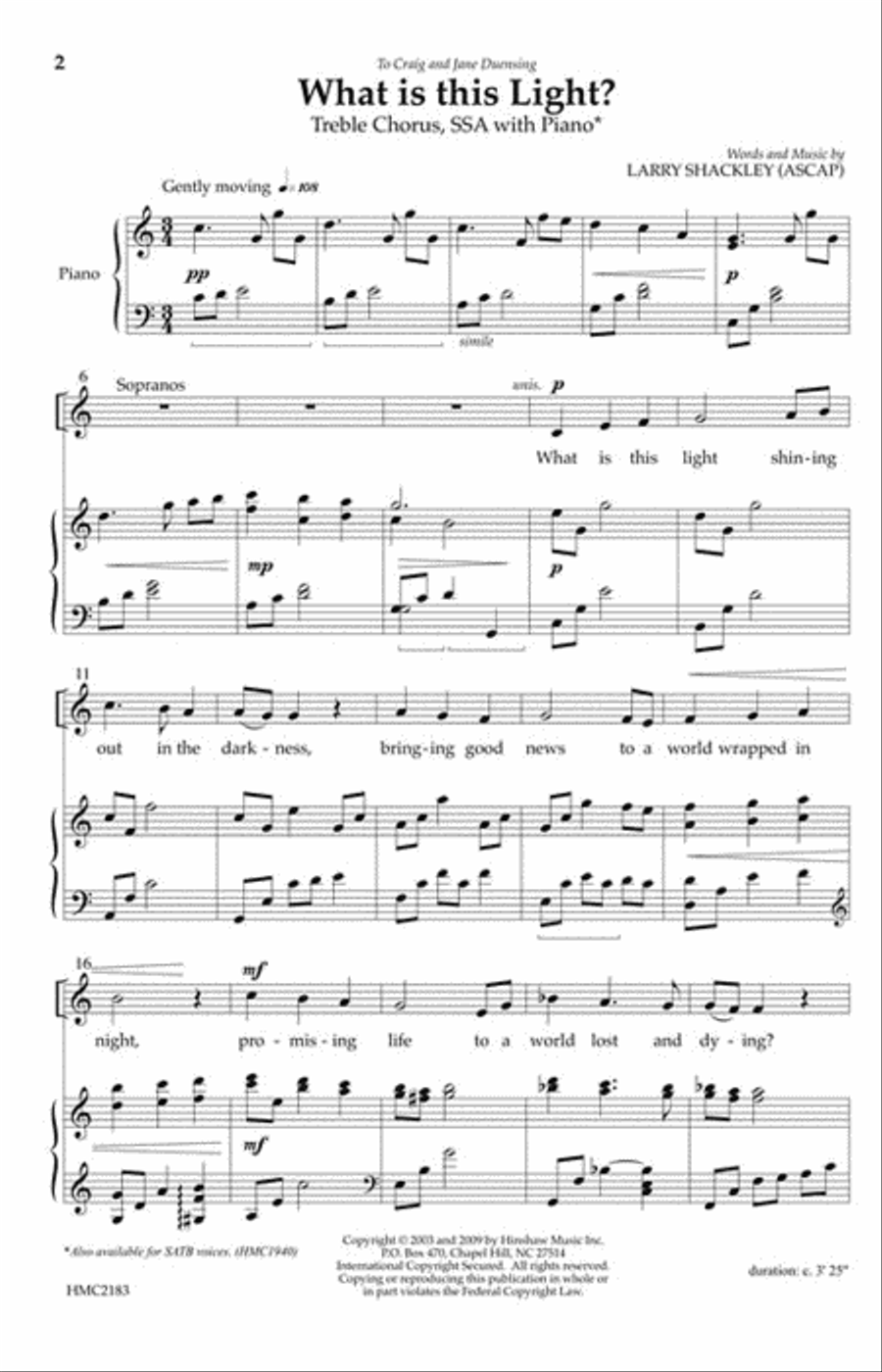 What Is This Light What Is This Light SSA scores gallery preview page 2