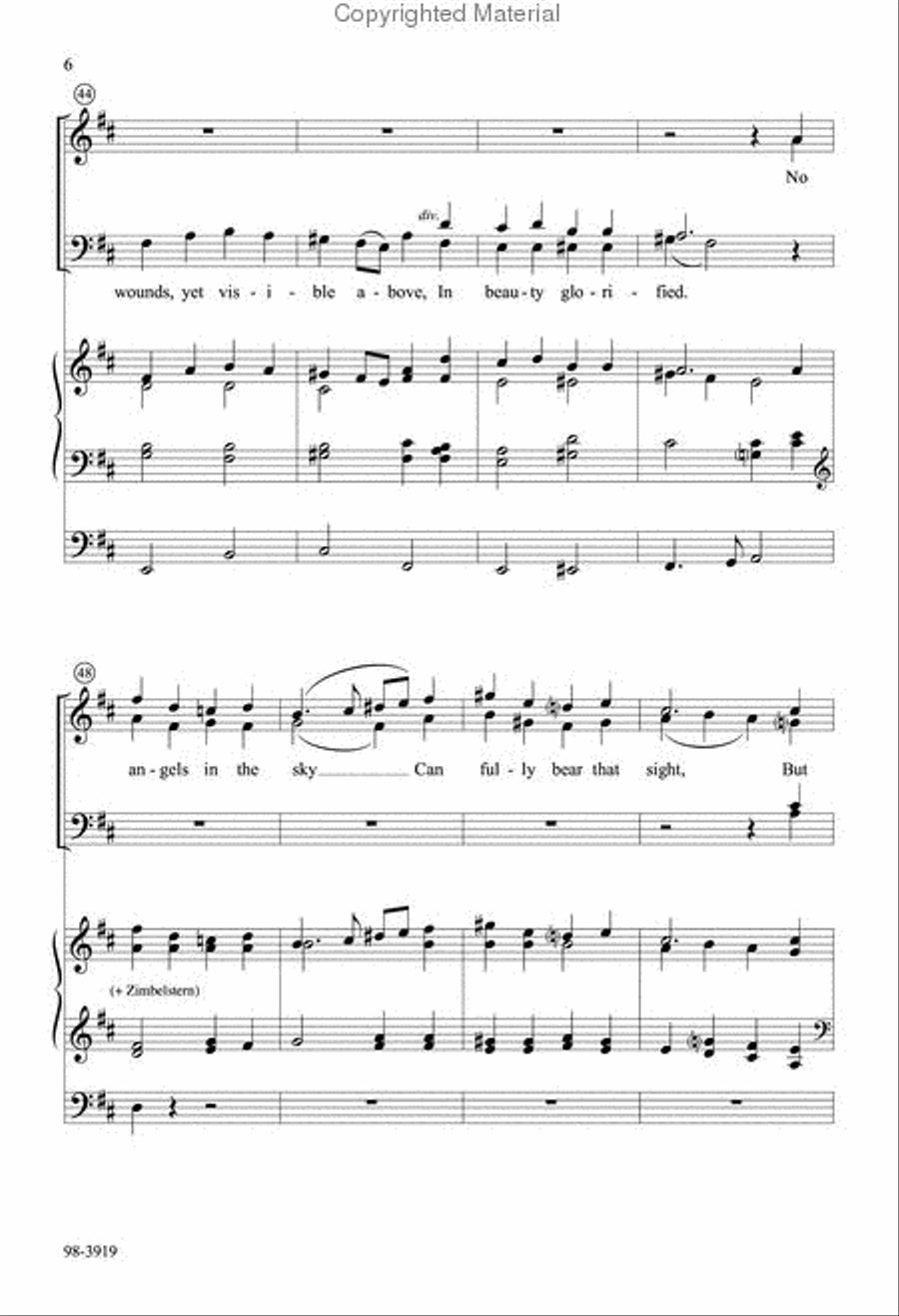 Crown Him with Many Crowns (Blersch) Choir scores gallery preview page 4