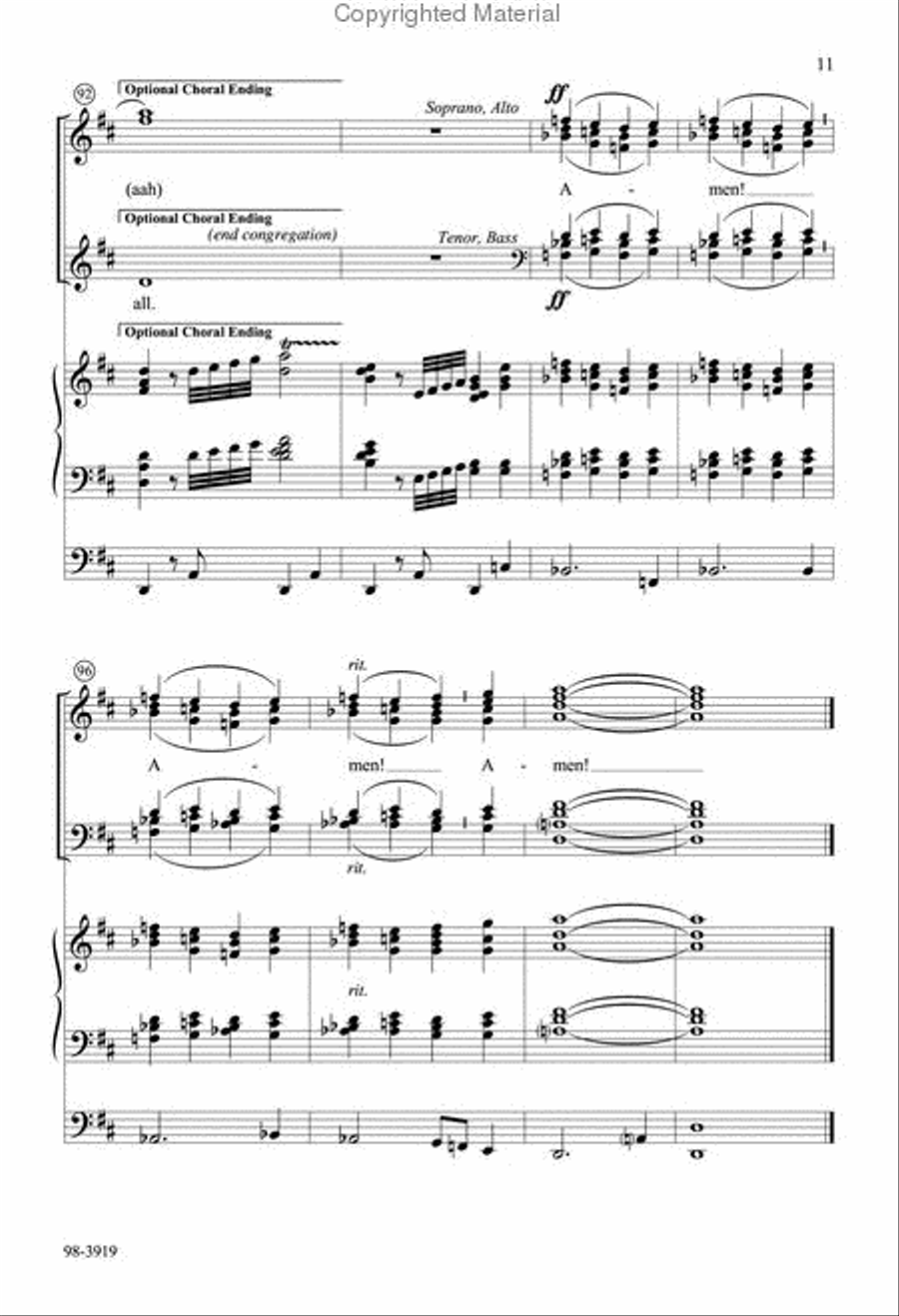 Crown Him with Many Crowns (Blersch) Choir scores gallery preview page 6