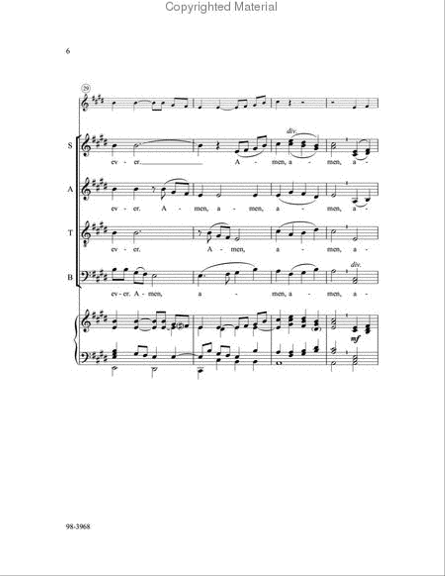 Go Out into the World in Peace Choir scores gallery preview page 4