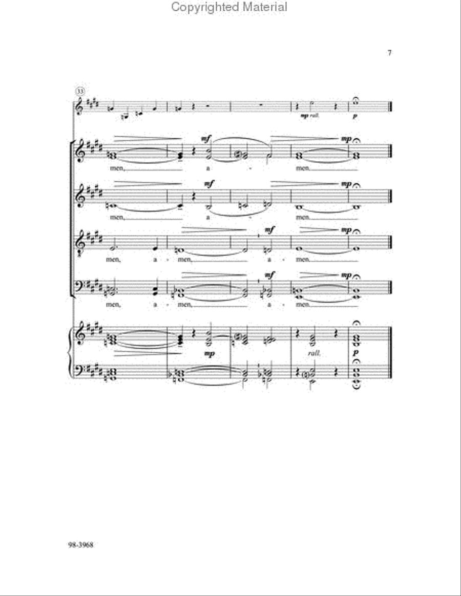 Go Out into the World in Peace Choir scores gallery preview page 5