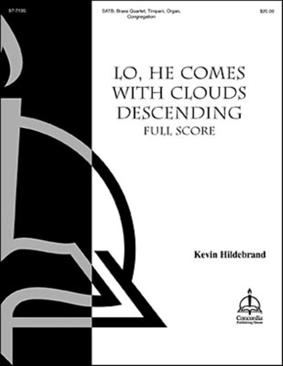 Lo, He Comes with Clouds Descending (Full Score) Choir scores gallery preview page 1