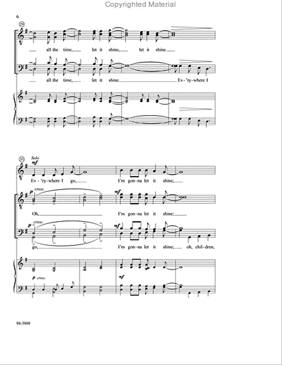 This Little Light of Mine (Leavitt) TTBB scores gallery preview page 3
