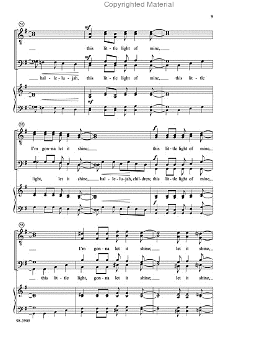This Little Light of Mine (Leavitt) TTBB scores gallery preview page 4