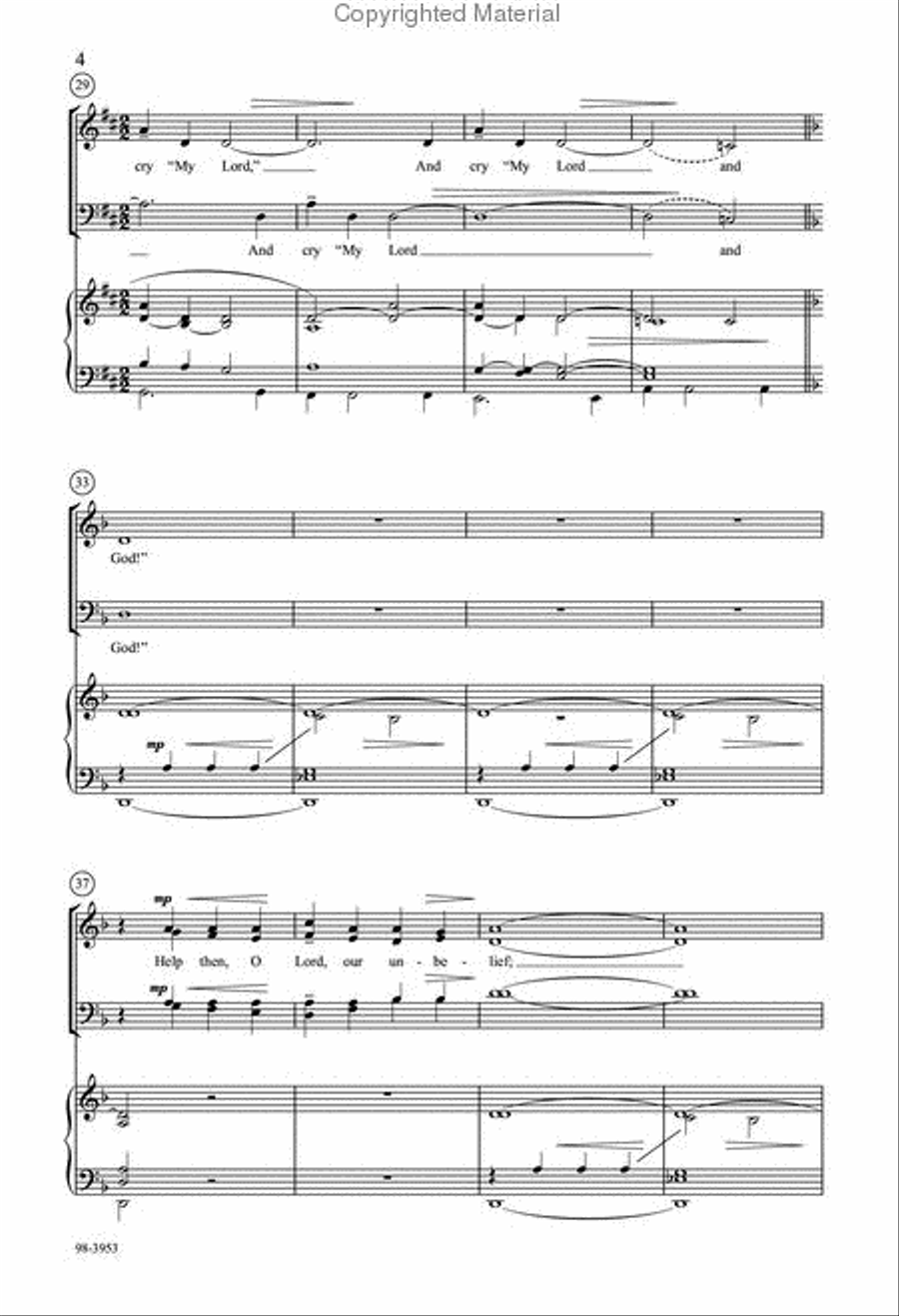 We Walk by Faith and Not by Sight (Burkhardt) Choir scores gallery preview page 3