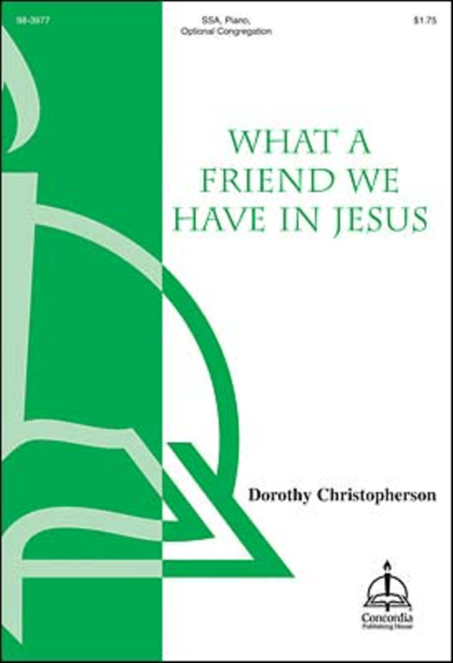 What a Friend We Have in Jesus (Christopherson) Choir scores gallery preview page 1