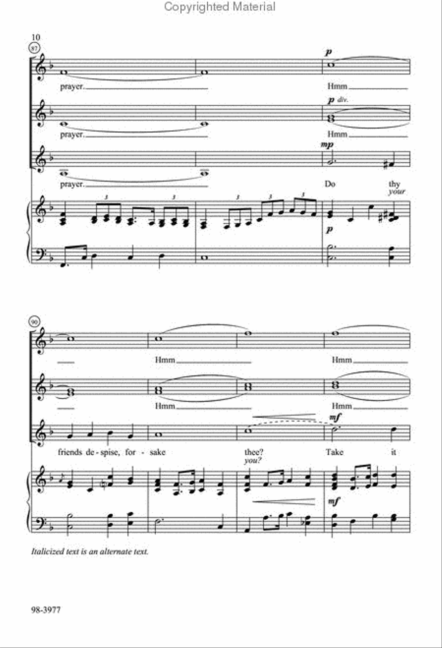 What a Friend We Have in Jesus (Christopherson) Choir scores gallery preview page 6