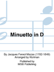 Minuetto in D