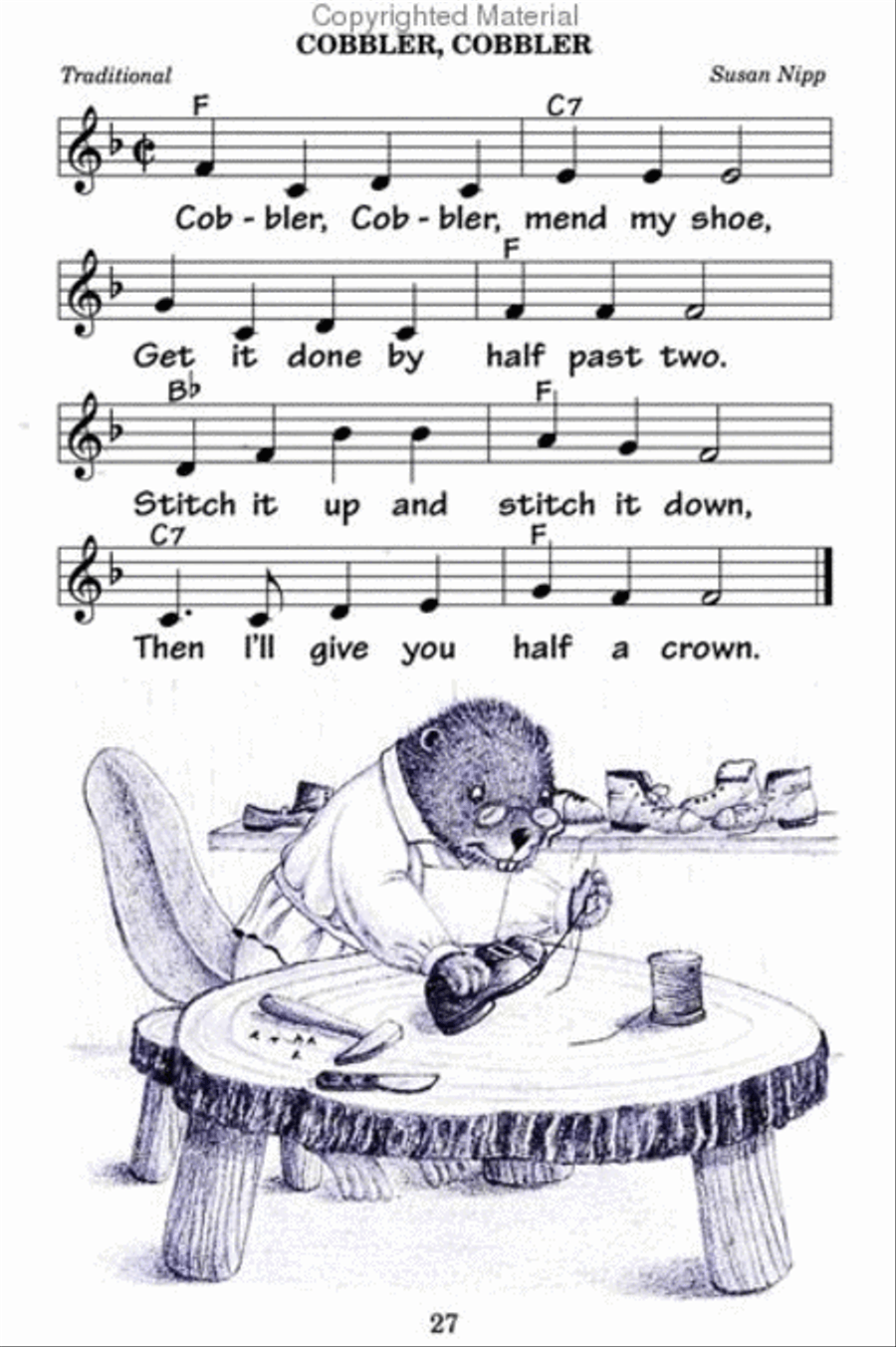 Wee Sing Mother Goose Children's Choir scores gallery preview page 3