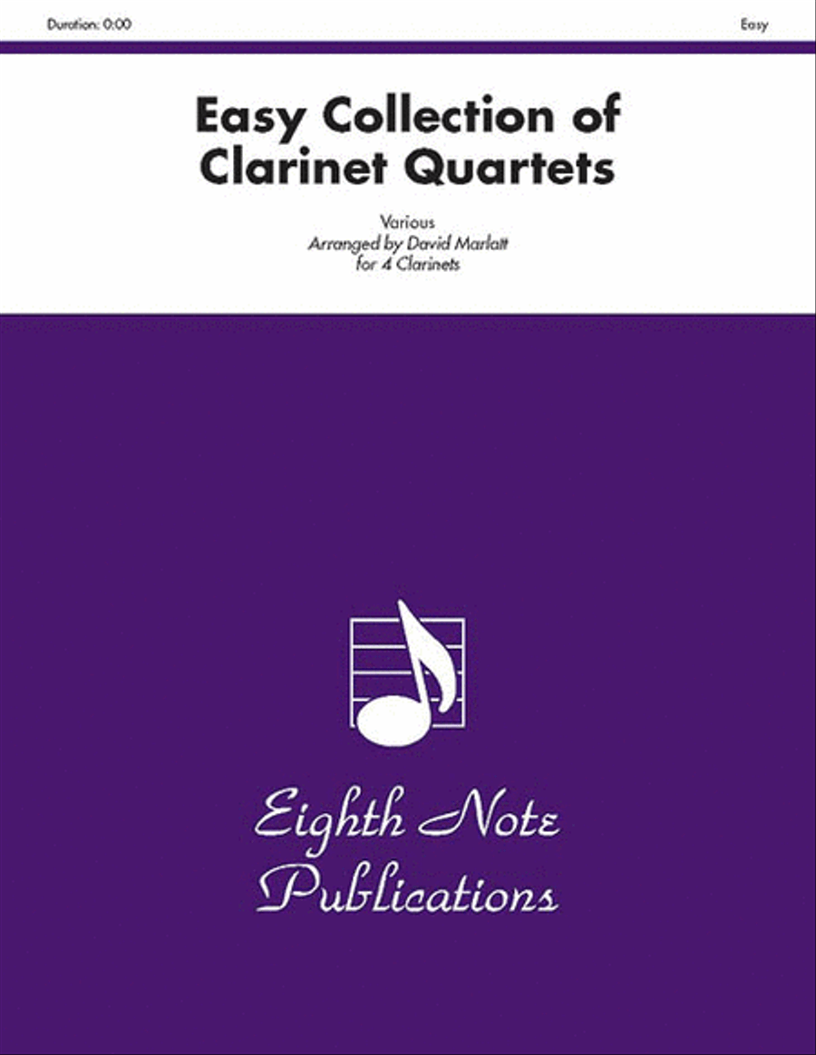 Easy Collection of Clarinet Quartets Clarinet Quartet scores gallery preview page 1