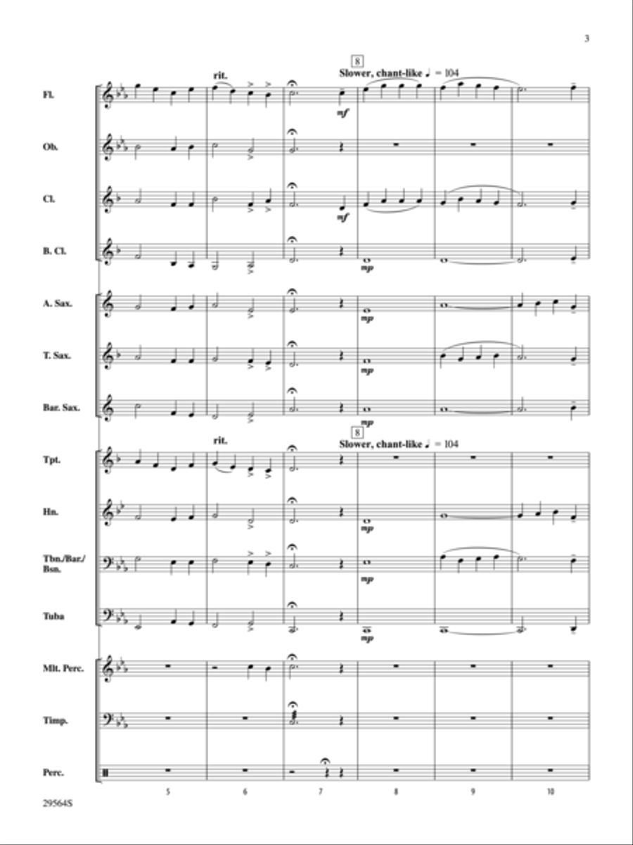 The Three O's of Christmas (score only) Concert Band scores gallery preview page 3