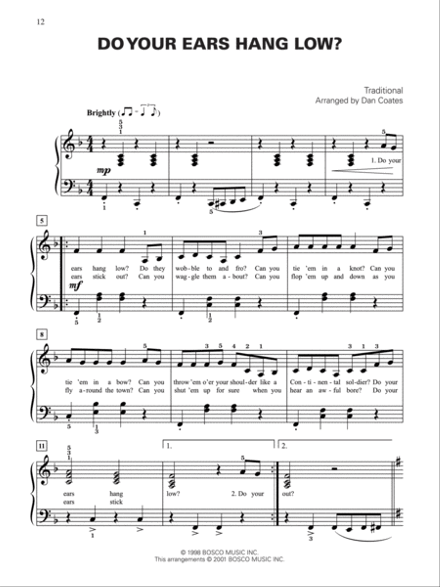 Dan Coates Popular Piano Library -- Hilarious Hits, Book 2 Piano Solo scores gallery preview page 2