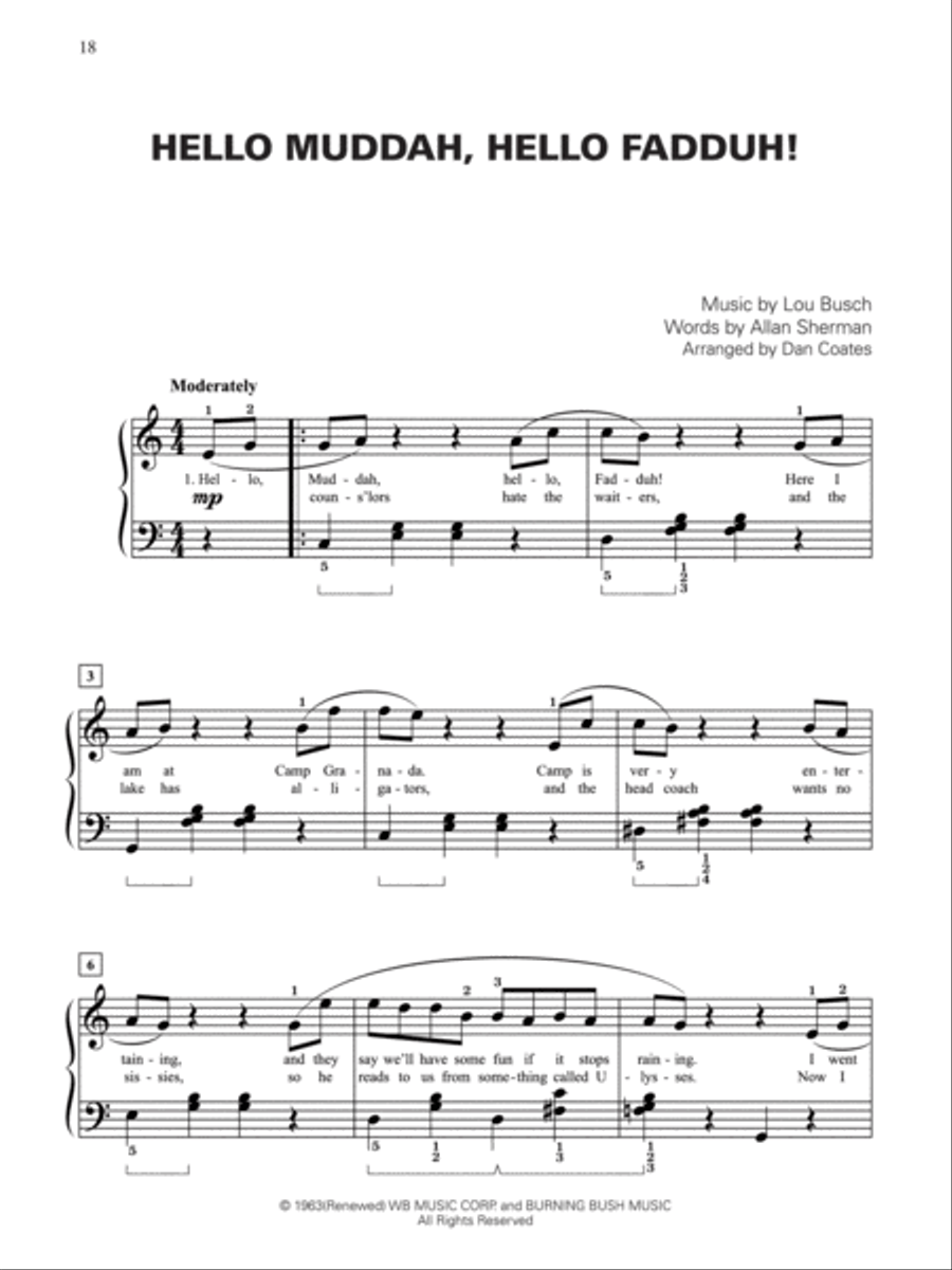 Dan Coates Popular Piano Library -- Hilarious Hits, Book 2 Piano Solo scores gallery preview page 3