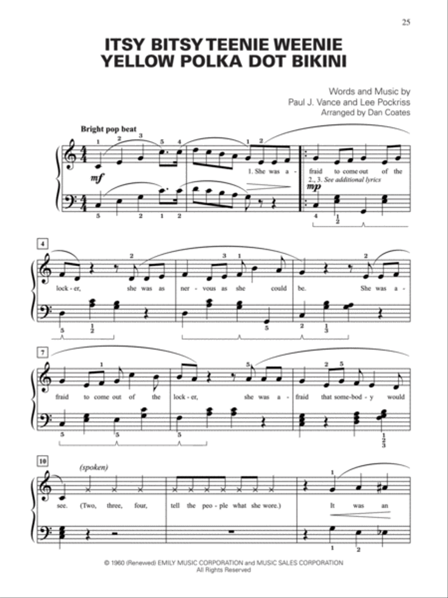 Dan Coates Popular Piano Library -- Hilarious Hits, Book 2 Piano Solo scores gallery preview page 4