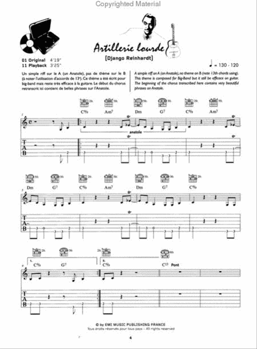 Easy Django Electric Guitar scores gallery preview page 2