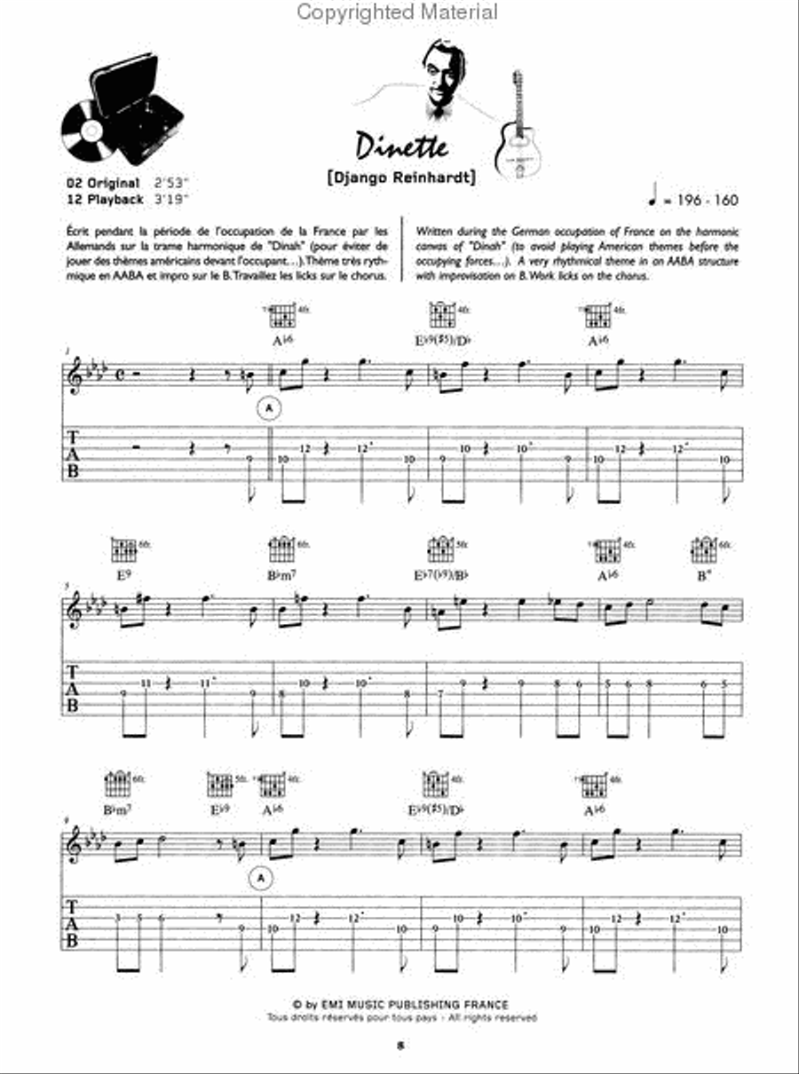 Easy Django Electric Guitar scores gallery preview page 3
