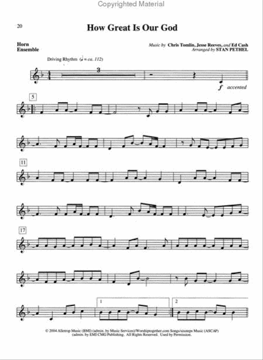 Winds of Praise Horn scores gallery preview page 4