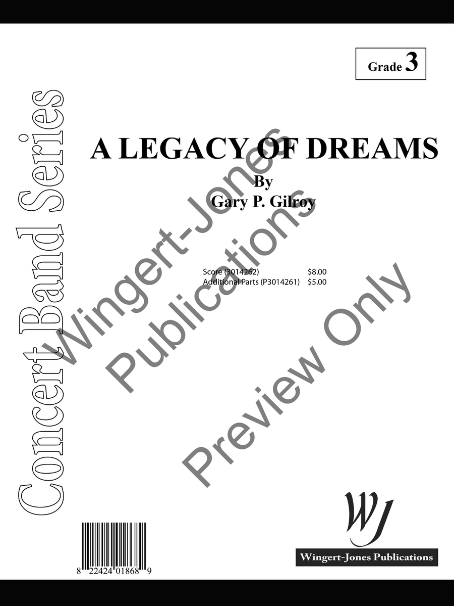A Legacy Of Dreams (Score) Concert Band scores gallery preview page 2